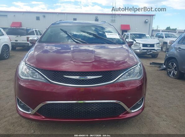 2C4RC1GG1JR276055 2018 CHRYSLER PACIFICA Burgundy ხელსაწყოთა პანელის ხედი