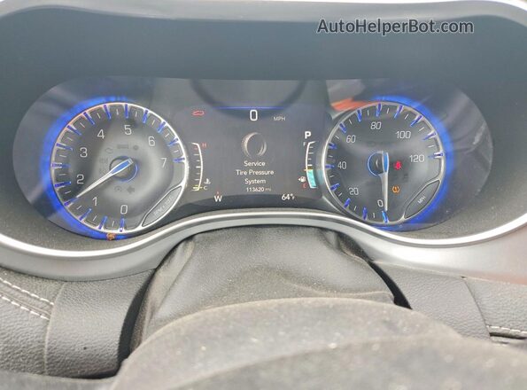 2C4RC1GG1LR118835 2020 CHRYSLER PACIFICA White Вид щитка приладів
