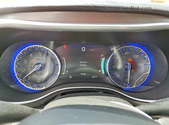 2C4RC1GG2JR364855 2018 CHRYSLER PACIFICA Коричневый Вид щитка приборов