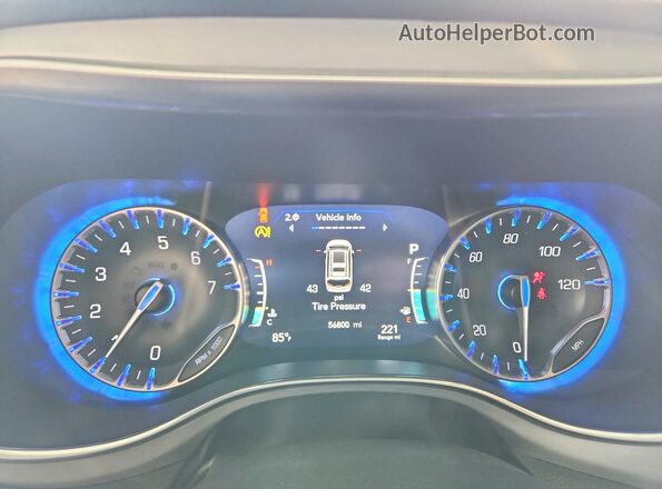 2C4RC1GG2SR512259 2025 CHRYSLER PACIFICA Black Вид щитка приладів