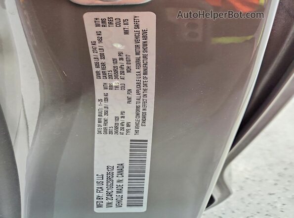 2C4RC1GG2SR535122 2025 CHRYSLER PACIFICA Gray 
