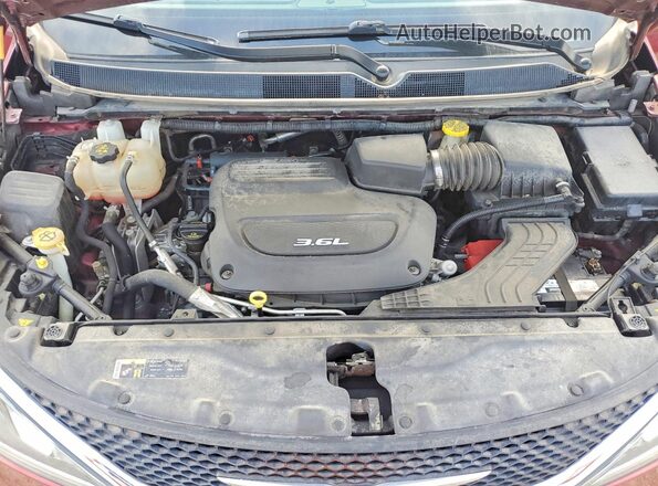 2C4RC1GG3HR591336 2017 CHRYSLER PACIFICA Burgundy Вид підкапотного простору