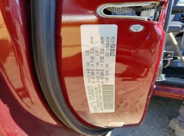2C4RC1GG4LR114231 2020 CHRYSLER PACIFICA Maroon VIN կոդի պիտակի տեսք