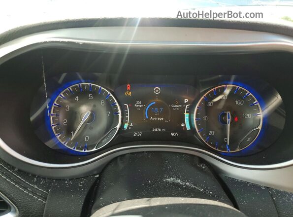 2C4RC1GG4SR582846 2025 CHRYSLER PACIFICA Blue ხელსაწყოთა პანელის ხედი