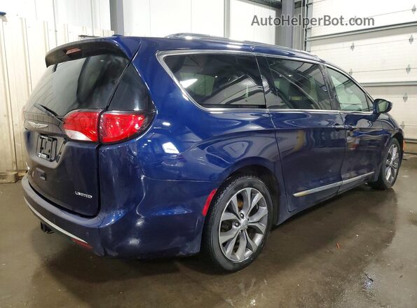 2C4RC1GG5HR607942 2017 CHRYSLER PACIFICA Blue Задня права чверть