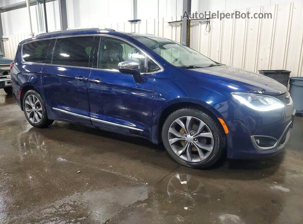 2C4RC1GG5HR607942 2017 CHRYSLER PACIFICA Blue Передня права чверть