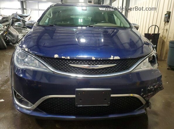 2C4RC1GG5HR607942 2017 CHRYSLER PACIFICA Blue Вид спереду