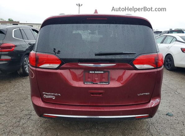 2C4RC1GG5JR252003 2018 CHRYSLER PACIFICA Burgundy უკანა ხედი