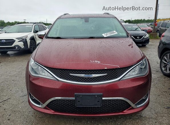 2C4RC1GG5JR252003 2018 CHRYSLER PACIFICA Burgundy წინა ხედი