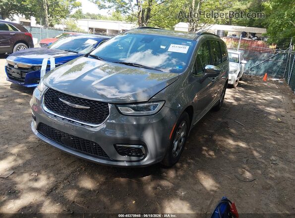 2C4RC1GG5NR198157 2022 CHRYSLER PACIFICA Gray წინა მარცხენა ხედი სამი მეოთხედიდან
