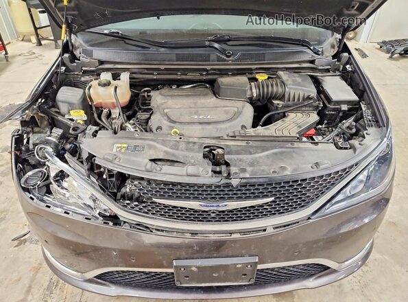 2C4RC1GG6HR785892 2017 CHRYSLER PACIFICA Black Սալոնի հետևի տեսք