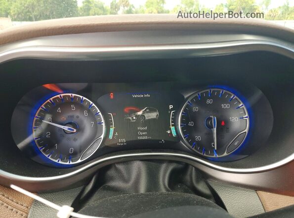 2C4RC1GG6JR175027 2018 CHRYSLER PACIFICA Бежевый Вид щитка приборов