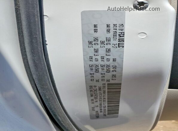 2C4RC1GG7HR735454 2017 CHRYSLER PACIFICA White Widok naklejki z numerem VIN