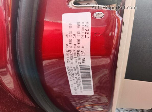 2C4RC1GG7KR730245 2019 CHRYSLER PACIFICA Red Widok naklejki z numerem VIN