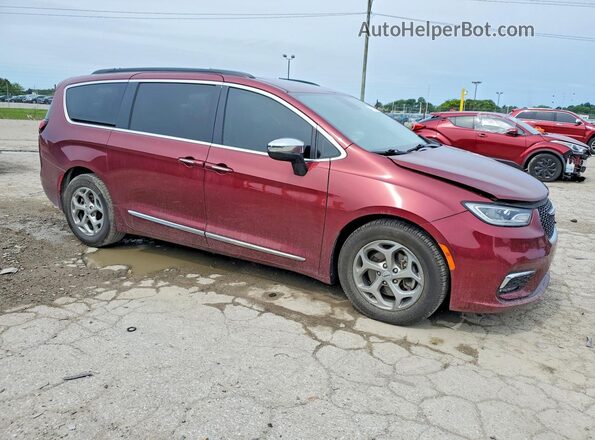2C4RC1GG7PR501118 2023 CHRYSLER PACIFICA Burgundy Przód prawy