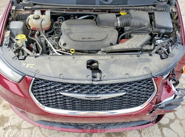 2C4RC1GG7PR501118 2023 CHRYSLER PACIFICA Burgundy Widok komory silnika