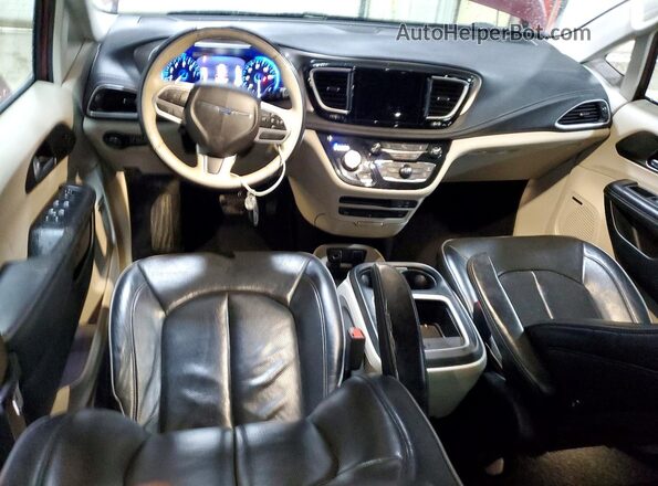 2C4RC1GG8JR252013 2018 CHRYSLER PACIFICA Maroon წინა პანელის ხედი