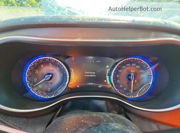 2C4RC1GG8LR159687 2020 CHRYSLER PACIFICA Black ხელსაწყოთა პანელის ხედი