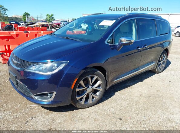 2C4RC1GGXHR643402 2017 CHRYSLER PACIFICA Blue Առջևի ձախ երեք քառորդ տեսարան