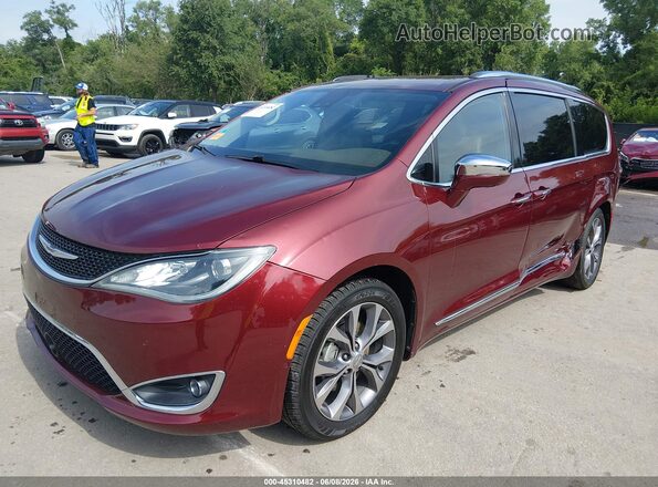 2C4RC1GGXHR804718 2017 CHRYSLER PACIFICA Red Vista tres cuartos delantera izquierda