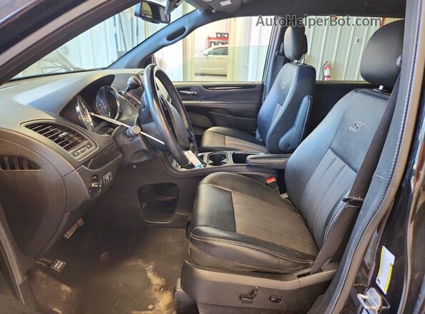 2C4RC1HG8GR190300 2016 CHRYSLER TOWN Black Widok wnętrza z przodu