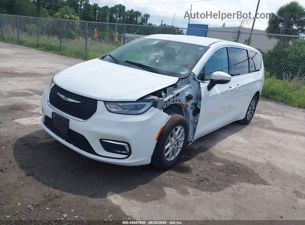 2C4RC1L72PR575813 2023 CHRYSLER PACIFICA White წინა მარცხენა ხედი სამი მეოთხედიდან
