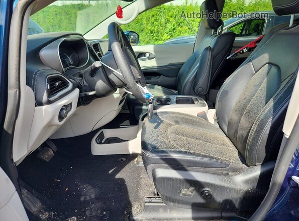 2C4RC1L74NR228318 2022 CHRYSLER PACIFICA Blue წინა სალონის ხედი