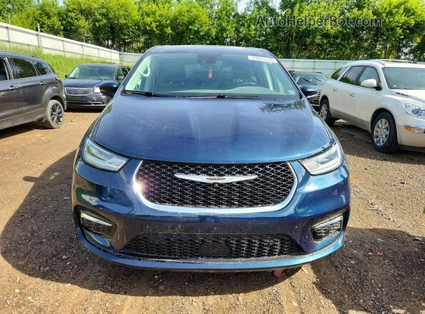 2C4RC1L74NR228318 2022 CHRYSLER PACIFICA Blue წინა ხედი