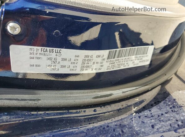 2C4RC1L75HR765106 2017 CHRYSLER PACIFICA Blue 
