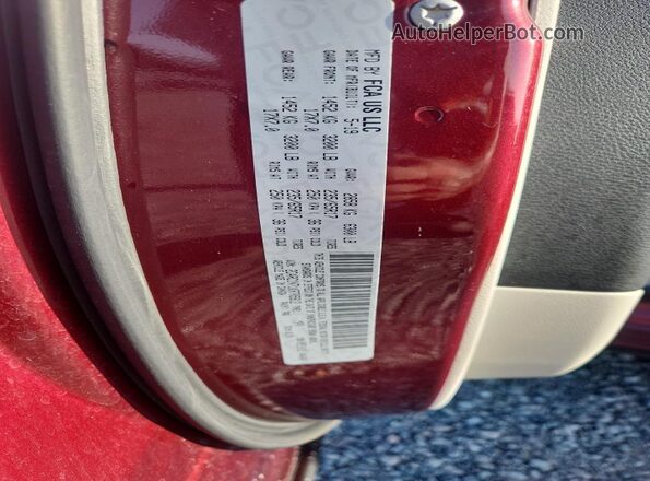 2C4RC1N71KR705912 2019 CHRYSLER PACIFICA Red VIN sticker view