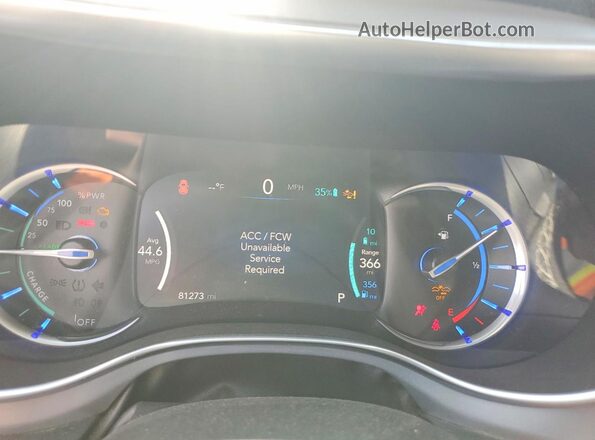2C4RC1N72LR112190 2020 CHRYSLER PACIFICA Blue Instrument cluster view