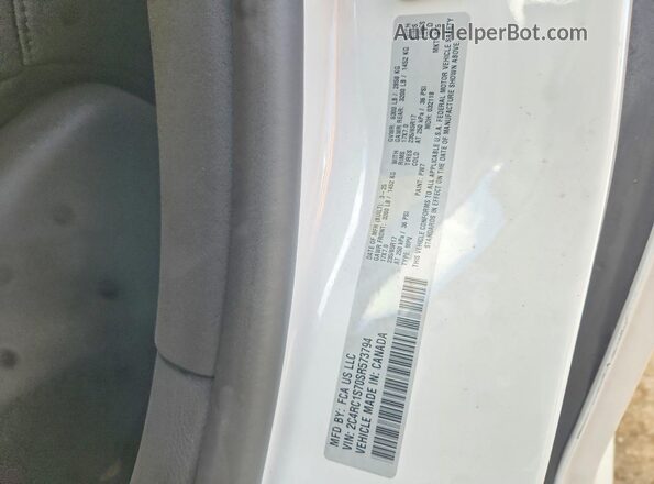 2C4RC1S70SR573794 2025 CHRYSLER PACIFICA White Widok wnętrza 360 stopni