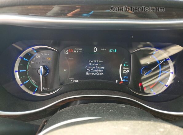 2C4RC1S75PR622687 2023 CHRYSLER PACIFICA Black Вид щитка приладів