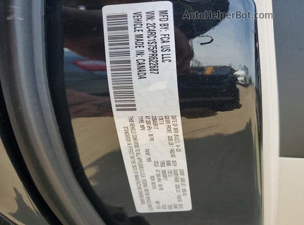 2C4RC1S75PR622687 2023 CHRYSLER PACIFICA Black Вид наклейки з VIN-кодом