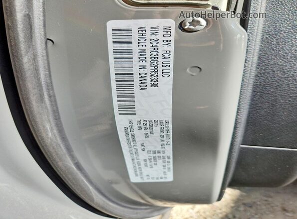 2C4RC3BG2PR523398 2023 CHRYSLER PACIFICA Gray VIN կոդի պիտակի տեսք