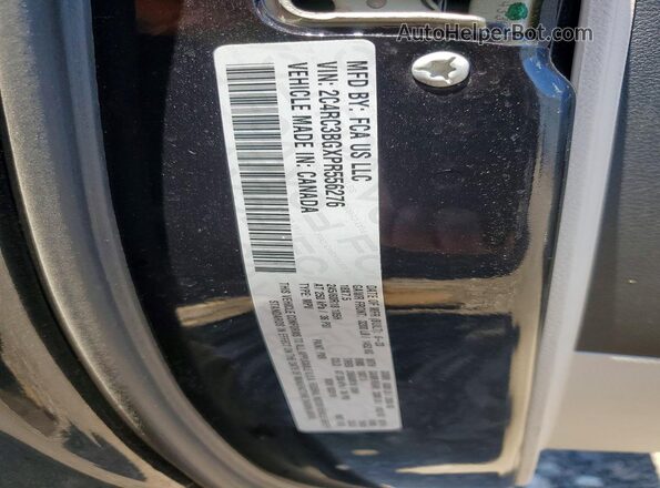 2C4RC3BGXPR556276 2023 CHRYSLER PACIFICA Black VIN կոդի պիտակի տեսք