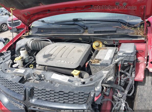 2C4RDGBG0GR258954 2016 DODGE GRAND CARAVAN Красный Вид сзади