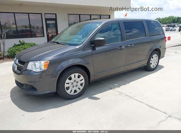 2C4RDGBG2LR197830 2020 DODGE GRAND CARAVAN Gray Առջևի ձախ երեք քառորդ տեսարան