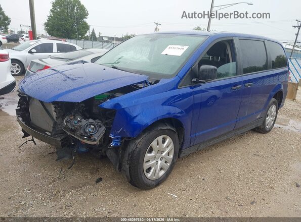 2C4RDGBG2LR247349 2020 DODGE GRAND CARAVAN Blue Vista tres cuartos delantera izquierda