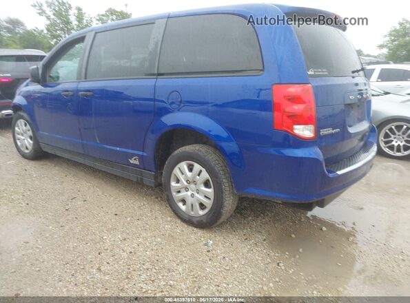 2C4RDGBG2LR247349 2020 DODGE GRAND CARAVAN Blue Trasero izquierdo