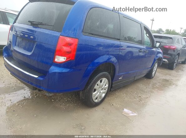 2C4RDGBG2LR247349 2020 DODGE GRAND CARAVAN Blue Trasero derecho