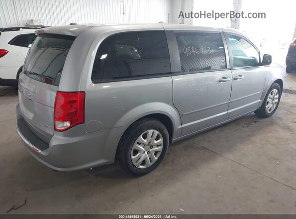 2C4RDGBG4HR780407 2017 DODGE GRAND CARAVAN Серебряный Задняя правая четверть