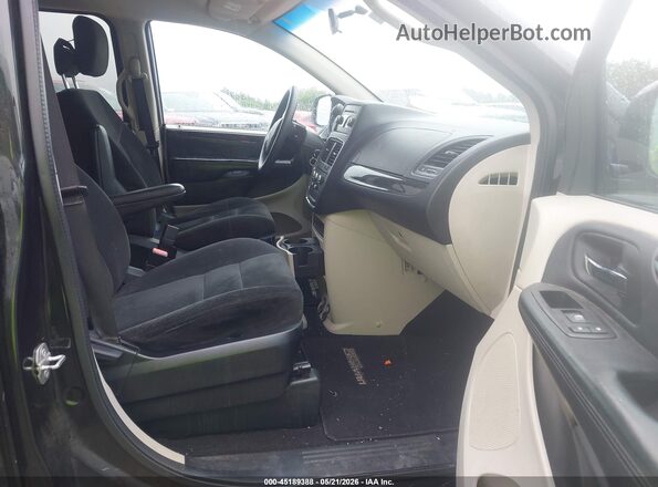 2C4RDGBG7GR100594 2016 DODGE GRAND CARAVAN Black Вид салону спереду