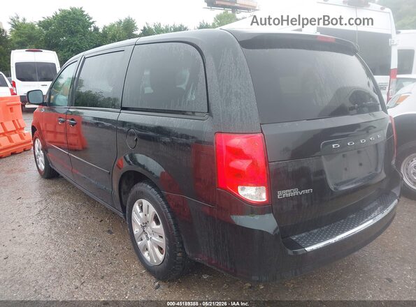 2C4RDGBG7GR100594 2016 DODGE GRAND CARAVAN Black Задня ліва чверть