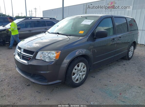 2C4RDGBG7GR318311 2016 DODGE GRAND CARAVAN Black Առջևի ձախ երեք քառորդ տեսարան