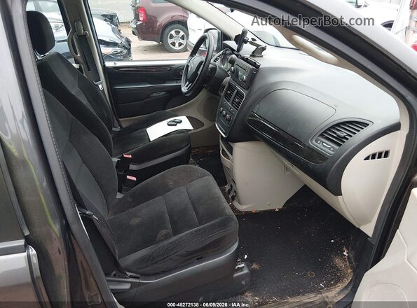2C4RDGBG8GR256191 2016 DODGE GRAND CARAVAN Gray Widok wnętrza z przodu