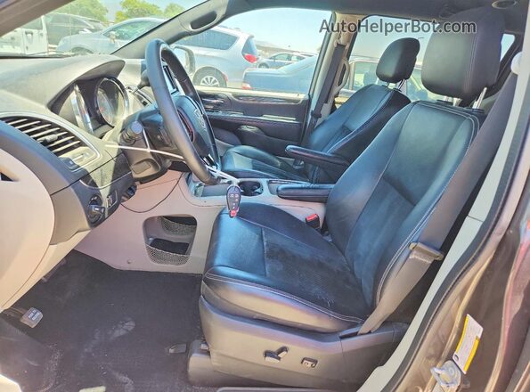 2C4RDGCG0HR581045 2017 DODGE GRAND Gray წინა სალონის ხედი