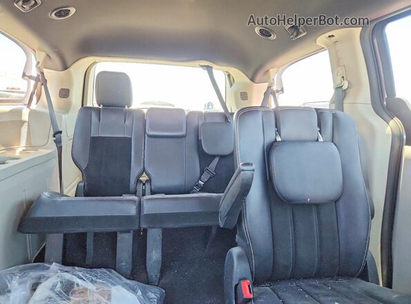2C4RDGCG0HR581045 2017 DODGE GRAND Gray უკანა სავარძლების ხედი