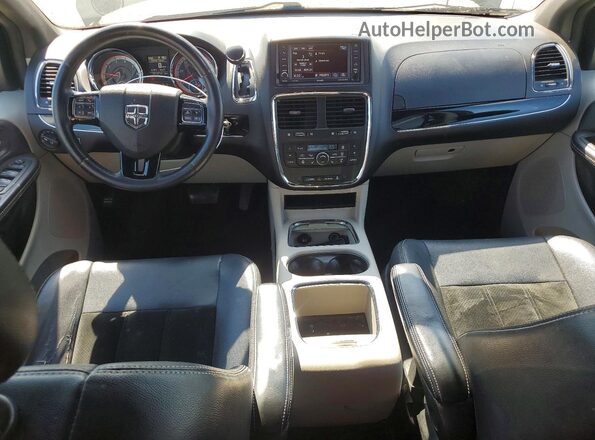 2C4RDGCG0HR766941 2017 DODGE GRAND Black წინა პანელის ხედი