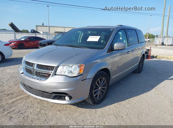 2C4RDGCG0HR791788 2017 DODGE GRAND CARAVAN Gray Առջևի ձախ երեք քառորդ տեսարան